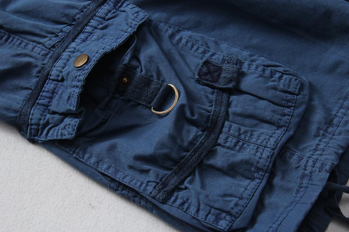 280g Weight Shorts Pants Length Cotton Fabric Type Mid Waist Waist Line Cargo Pants Pants Type Inelastic Elasticity Holiday, Street Occasion Loose Fit Type Solid Color Pattern Summer Season Men's Gender Casual Style Men's Solid Color Casual Loose Men's Bottoms 9