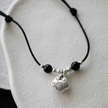 如意圆满 团寿安康 长命锁国风中式吊坠送礼闺蜜项链