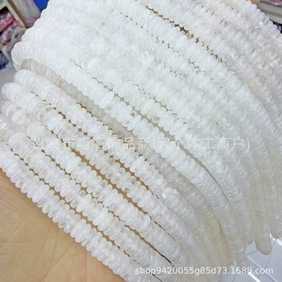 Zərgərlik ara hissələri: Beads Spacer Beads Aventurine Round - natural-white-crystal-26mm