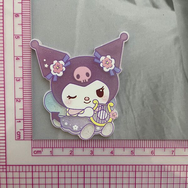 [큰] 아크릴 귀여운 음악 도서관 lomi sanrio 패치 diy 머리핀 브로치 보석 작은 액세서리