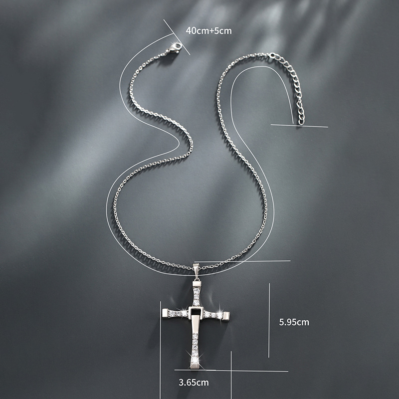 Xuping joyería Cruz colgante hembra nicho diseño de alto grado de luz de lujo de los hombres collar de moda colgante accesorios al por mayor