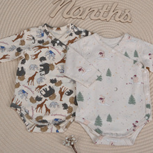 新生婴儿包屁衣春秋冬和尚服装睡衣内穿打底宝宝 A类长袖三角哈衣