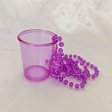 Vasos Pequeños para Fiesta — Mini Shots “Bride to Be” con Cadena de Perlas (Halloween/Bachelor)