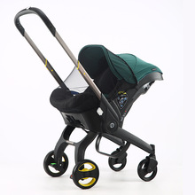 嬰兒推車可坐可躺輕便折疊高景觀雙向新生兒童寶寶推車蚊帳雨罩