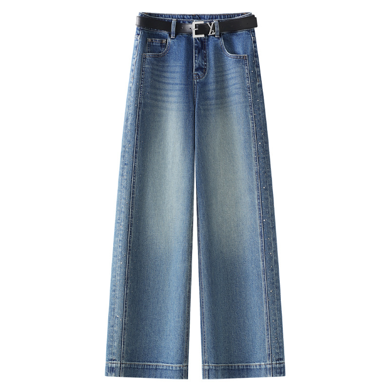 Retro loose straight jeans