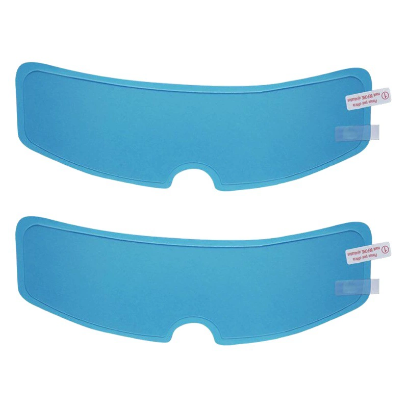 Шлем Непромокаемая пленка Наклейка на линзы лобового стекла Универсальная Прочная высокая четкость Внутренняя противотуманная внешняя водонепроницаемая пленка Нашивка