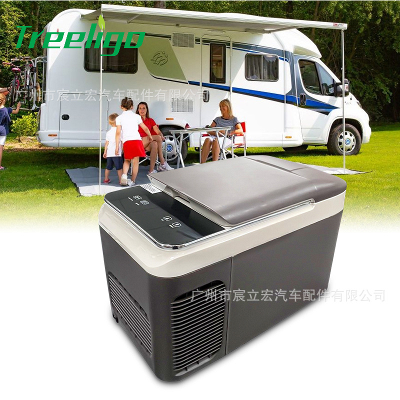 Refrigerador de automóvil al por mayor de fábrica 12V24V220v universal para automóvil de doble uso refrigerador de mantenimiento fresco refrigerador de automóvil de 28 litros