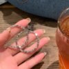 Broken silver earrings [silver needle]