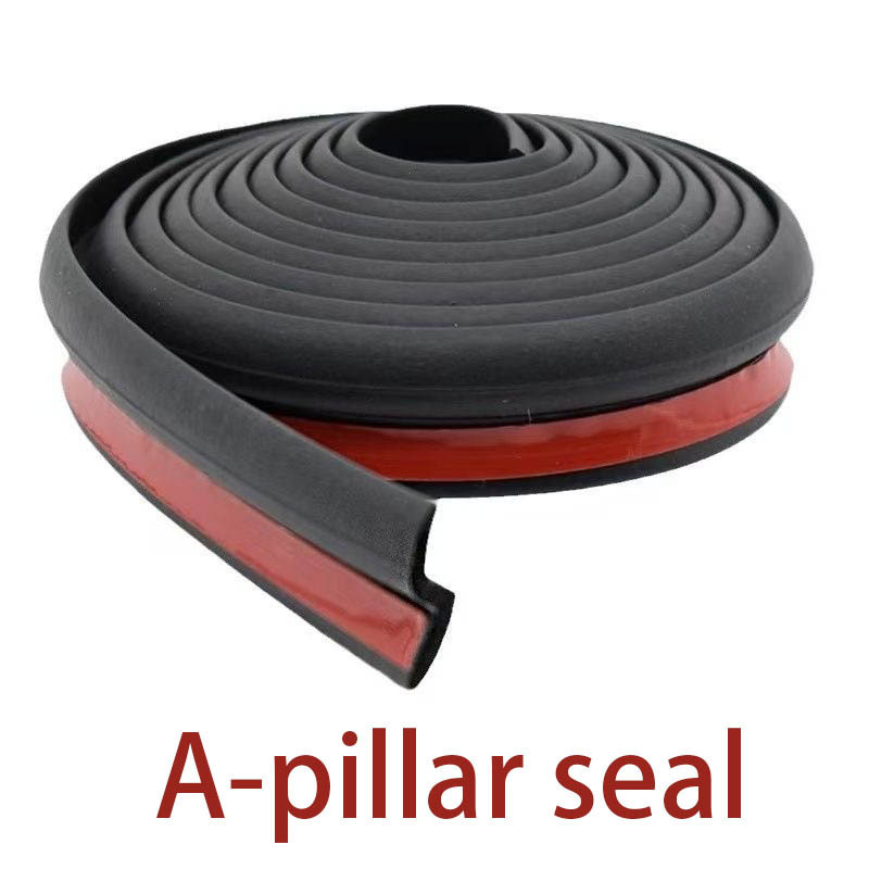 A-Pillar Car Sealing Strip Z-Type Soundproofing Wind Noise Dustproof Universal Car Front Door Door Gap Sealing Strip