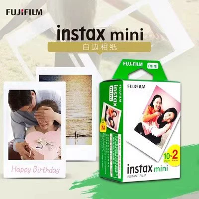 Фотобумага для моментальной камеры Instax (подходит для mini12/7+/40/11/9/90), белая рамка