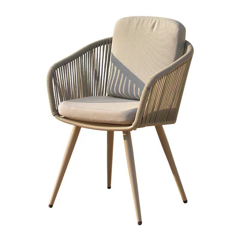 Mesa y silla al aire libre combinación de patio Silla de ratán conjunto de tres piezas balcón ocio Silla de ratán interior y exterior jardín ratán silla pequeña