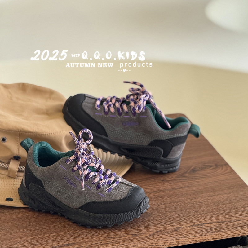 QQO童鞋 2025年秋季新款儿童运动鞋时尚潮流男女童户外徒步登山鞋|undefined