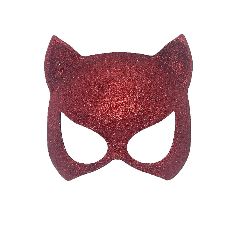 Nuevo producto polvo máscara de gato máscara de baile de maquillaje femenina máscara de fiesta Halloween carnaval máscara sexy
