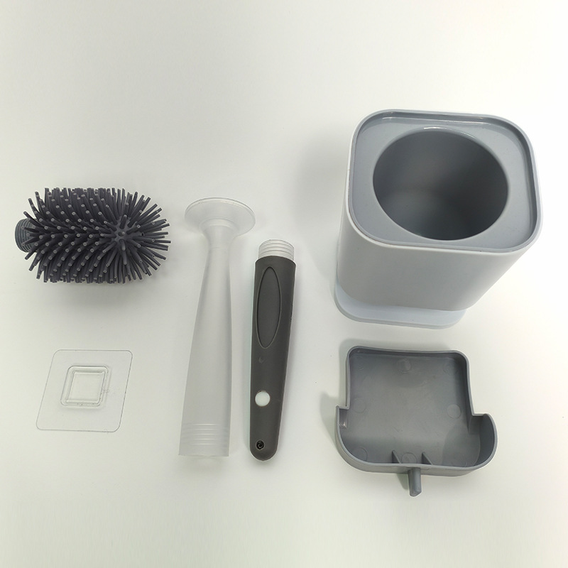 Cepillo de inodoro líquido de silicona transfronteriza sin ángulo muerto cepillo de limpieza de inodoro inodoro inodoro spray cepillo suave