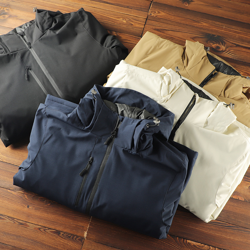 Pánské oblečení Outdoor Bird podzimní a zimní pánská větruodolná a nepromokavá bunda Assault teplá s kapucí a bavlněným kabátem, trendy_voghion.com