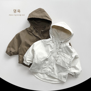 Fried Korean ~ Children's Personalized Korean Coat 2025 Spring New Style Japanese Style Western Style Retro Style Fashion for Boys and Girls