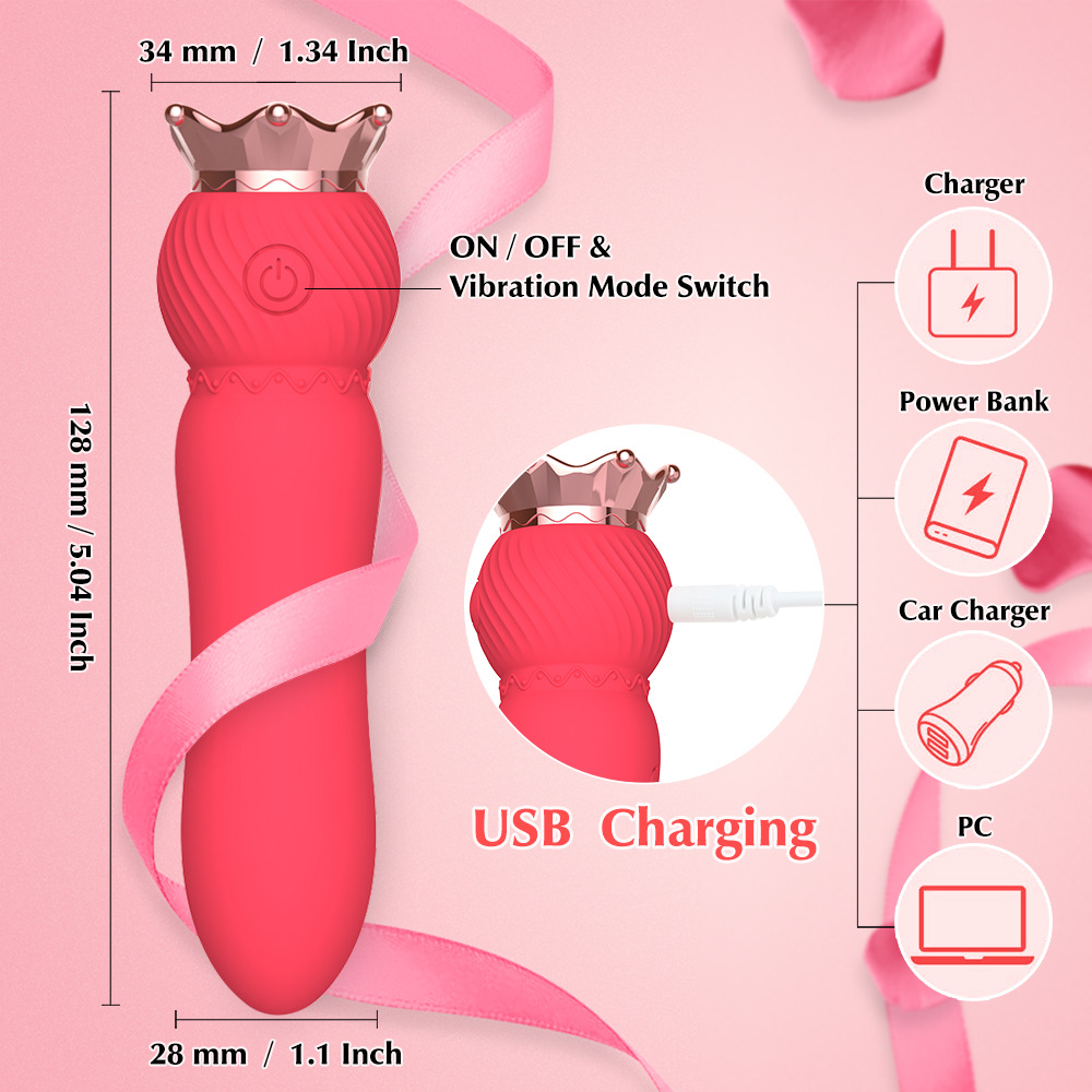 Mini-Vibrator mit starker Vibration, langsam aufheizend, für sinnliche G-Punkt-Massage – Sexspielzeug für Frauen_voghion.com