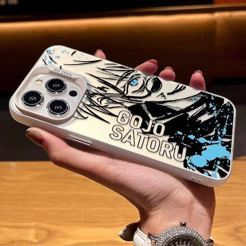 El hechizo de la marca de moda es adecuado para la carcasa del teléfono móvil Apple 16Promax, carcasa de gas de la personalidad iPhone15/14/13 texto 12