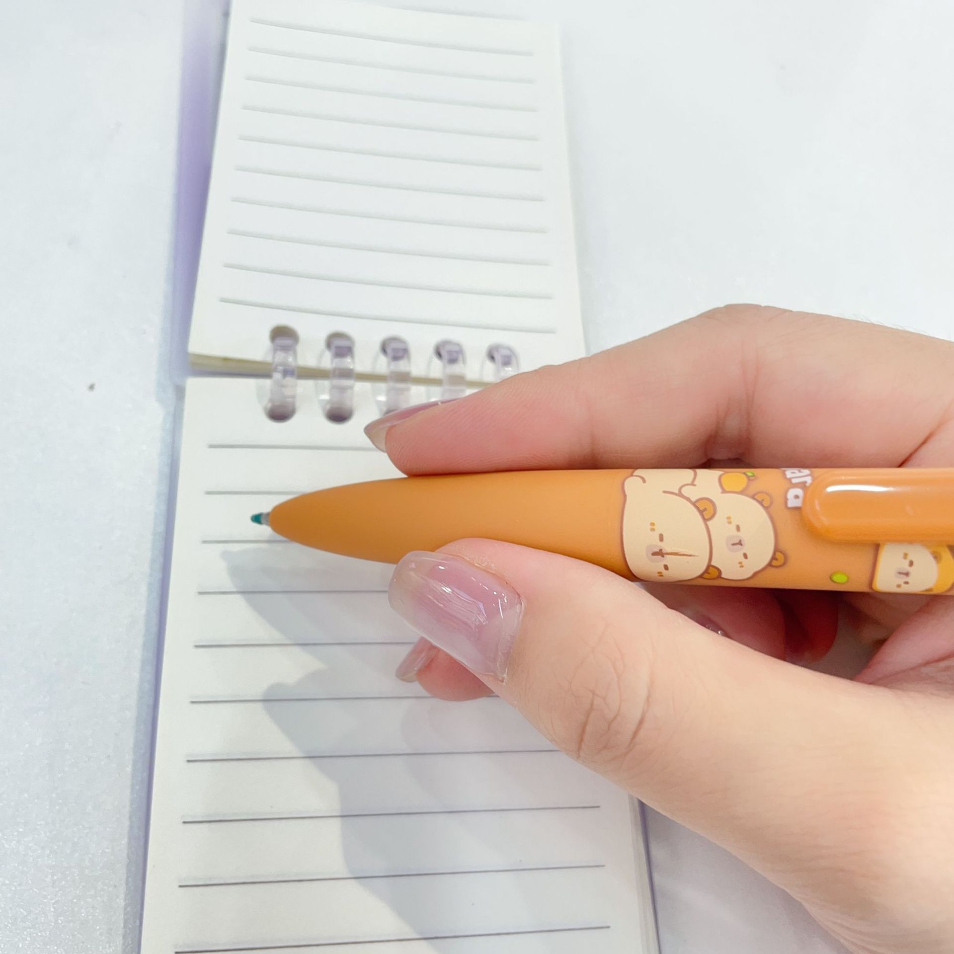 Bolígrafo de paisaje súper lindo de Keqi: el estilo diario de alto valor de Dolphin Orange