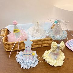 甘いお姫様の誕生日帽子のヘアピン