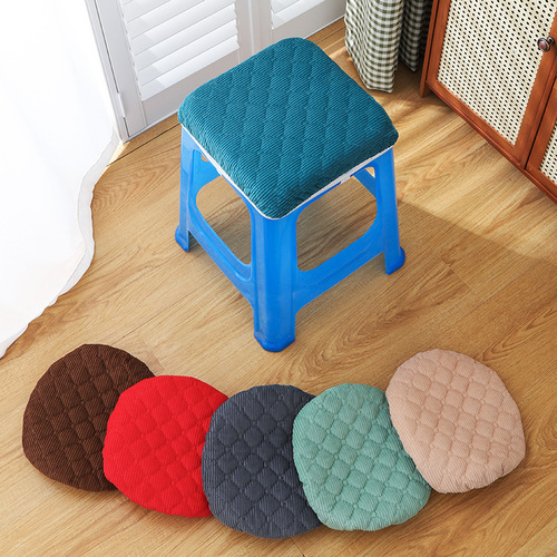 Square stool cushion with interlocking thickened plastic chair cover, simple and comfortable, all-season universal restaurant square stool pad
