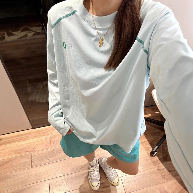 Glacier Blue Quick-Dry Long-Sleeve T-Shirt for Women, Summer Thin Mountain Style Sports Sun Protection Cycling Shirt, Outdoor Badminton Top Glacier Blue Quick-Dry Long-Sleeve T-Shirt for Women, Summer Thin Mountain Style Sports Sun Protection Cycling Shirt, Outdoor Badminton Top