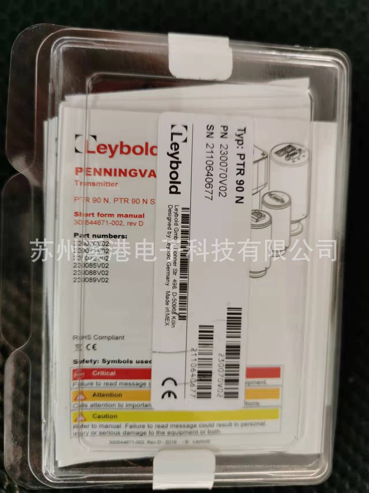 原装全新 莱宝 Leybold PTR 90N 230070V02真空计 通用MPG400