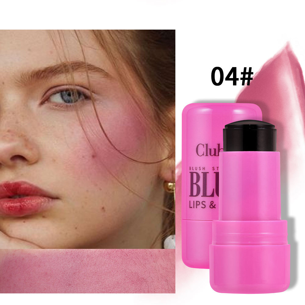 Clubday Multi-color Jelly Blush Stick, Q-bouncy fruit-flavored lip Dye stick, natural contouring lip gloss stick for both lips and cheeks undefined