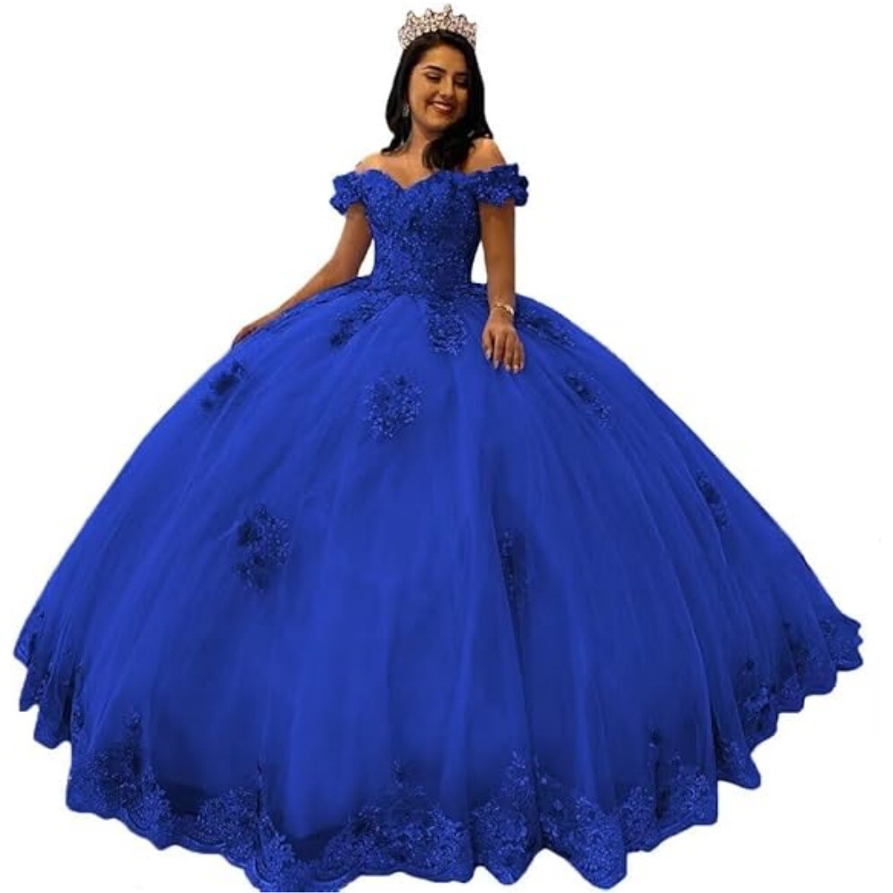 Aliexpress pequeña cola de hombro dulce vestido de fiesta vestido de adulta vestido de encaje con cuentas