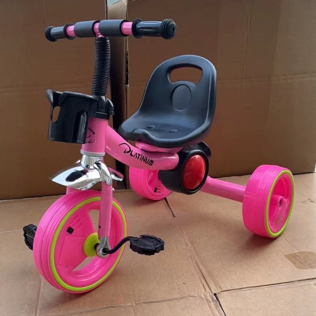Fabricante nuevo comercio exterior exportación triciclo infantil flash bandas de ruedas música iluminación bicicleta carro bicicleta