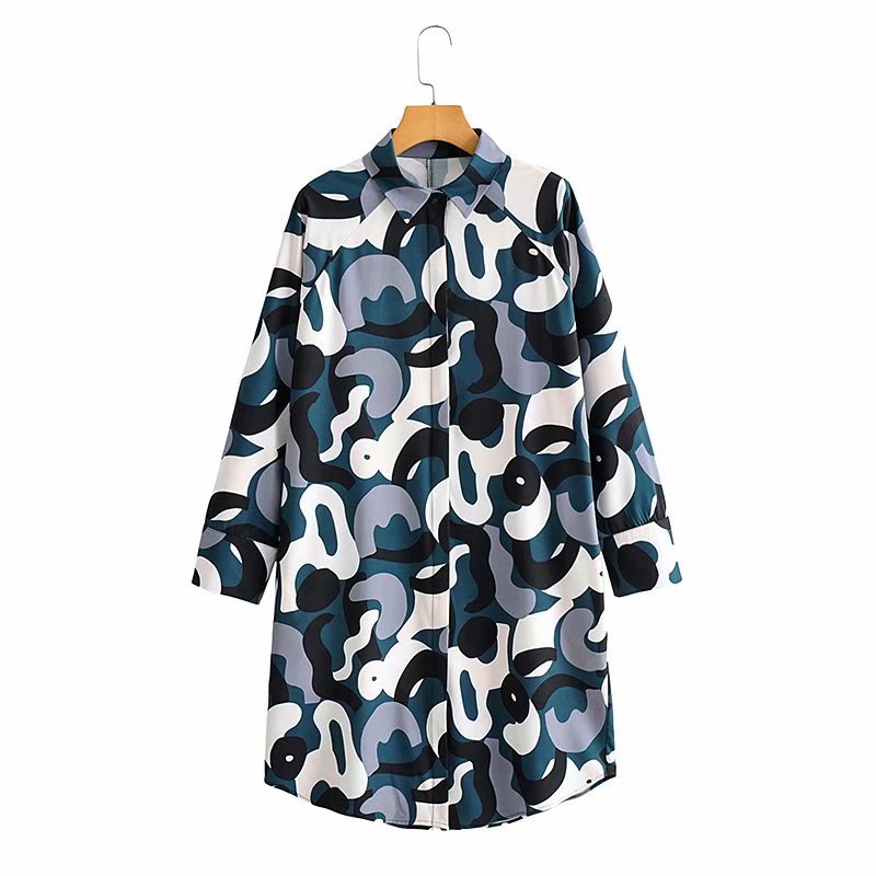 winter camouflage shirt dress NSAM21094