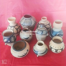 写生教具3静物陶瓷罐无釉彩陶罐厂家直供静物蜡果石膏像五官批发