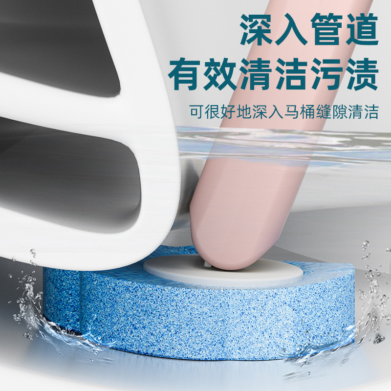 Juego de cepillos de inodoro desechables para el hogar, limpieza, descontaminación sin callejones sin salida, cabezal de reemplazo desechable, cepillo de pared de inodoro de lavado