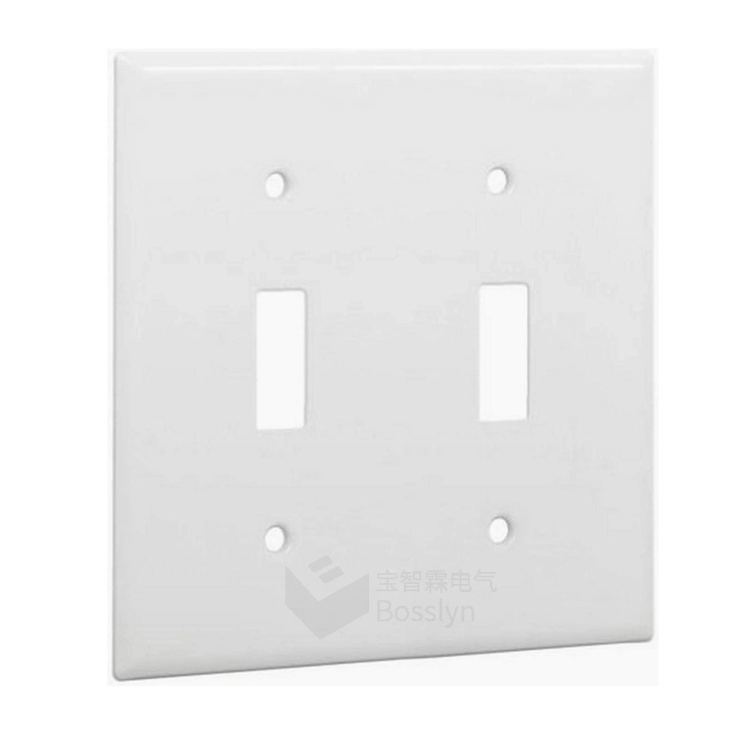 美式两位拨动开关面板 美国加拿大家庭装修面盖 美标塑料PC面板