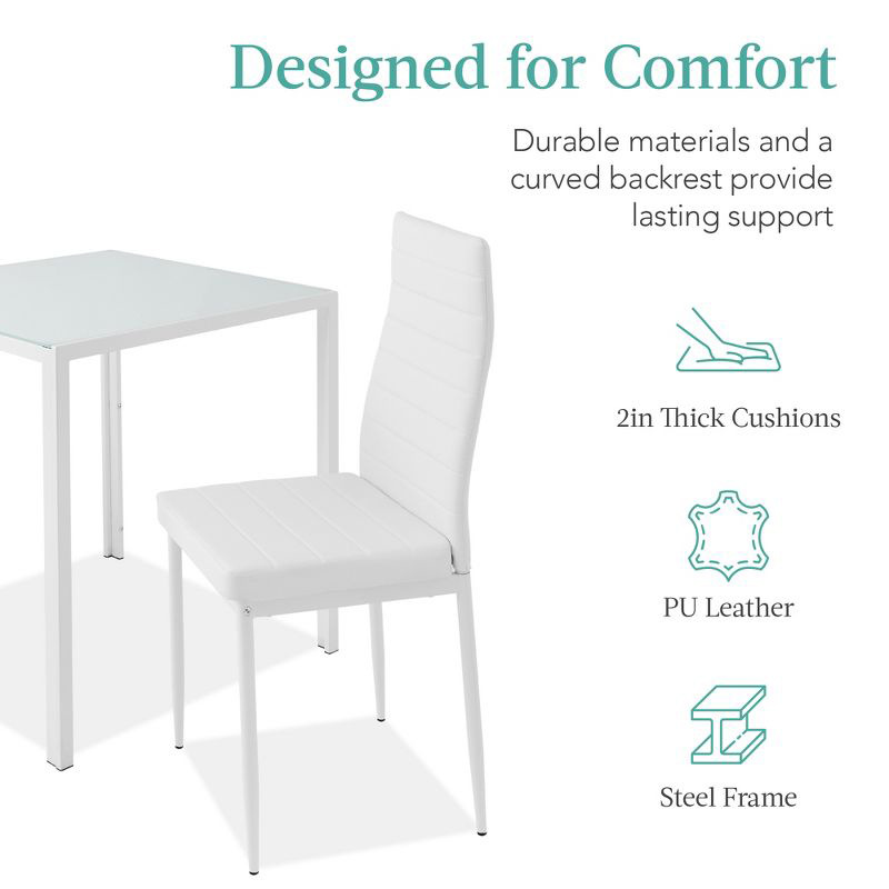 Mesa de Comedor Rectangular Transparente de Vidrio Templado, Multifuncional, para Restaurante