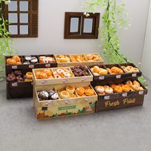 微缩面包柜玩具迷你仿真甜点过家家超市摆件娃娃屋小配件树脂diy
