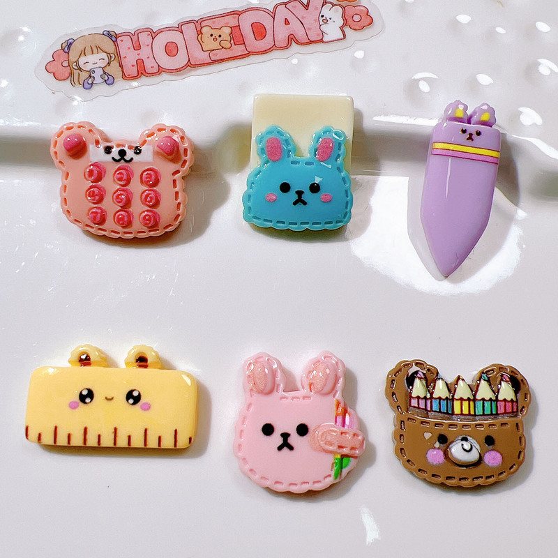 Resin Accessories diy Phone Case Cream Gel Drop Gel Cup Refrigerator Patch Handmade Material Cartoon Calculator