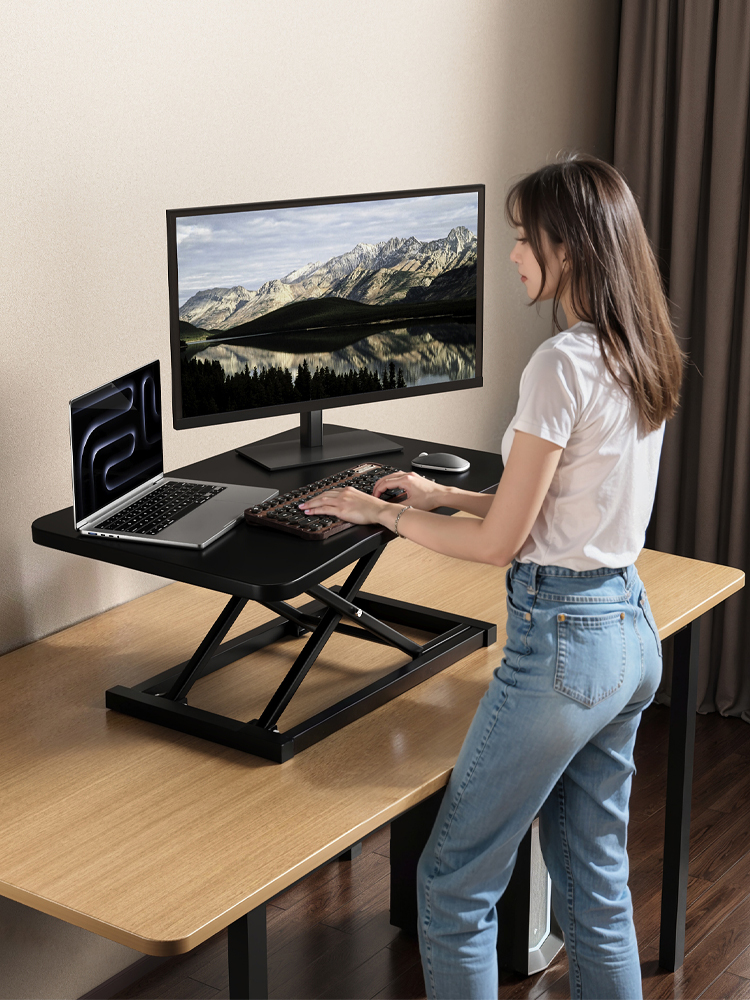 Standing Workbench Desktop Computer Table Heightening Bracket Liftable Table Notebook Office Dedicated Desktop Table