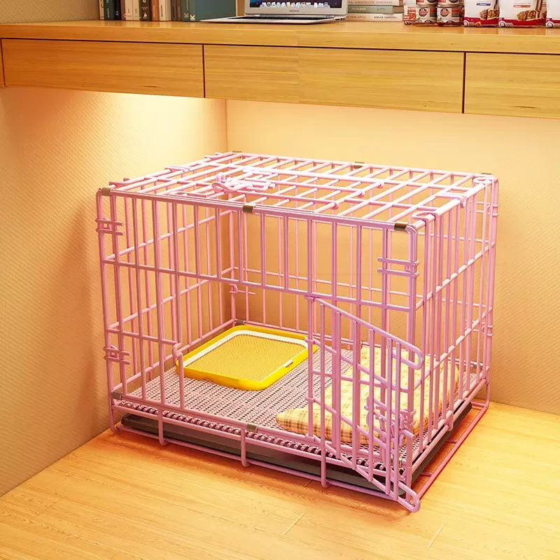 小型犬狗笼子中型犬宠物围栏门栏室内带厕所家用柯基泰迪狗窝狗舍