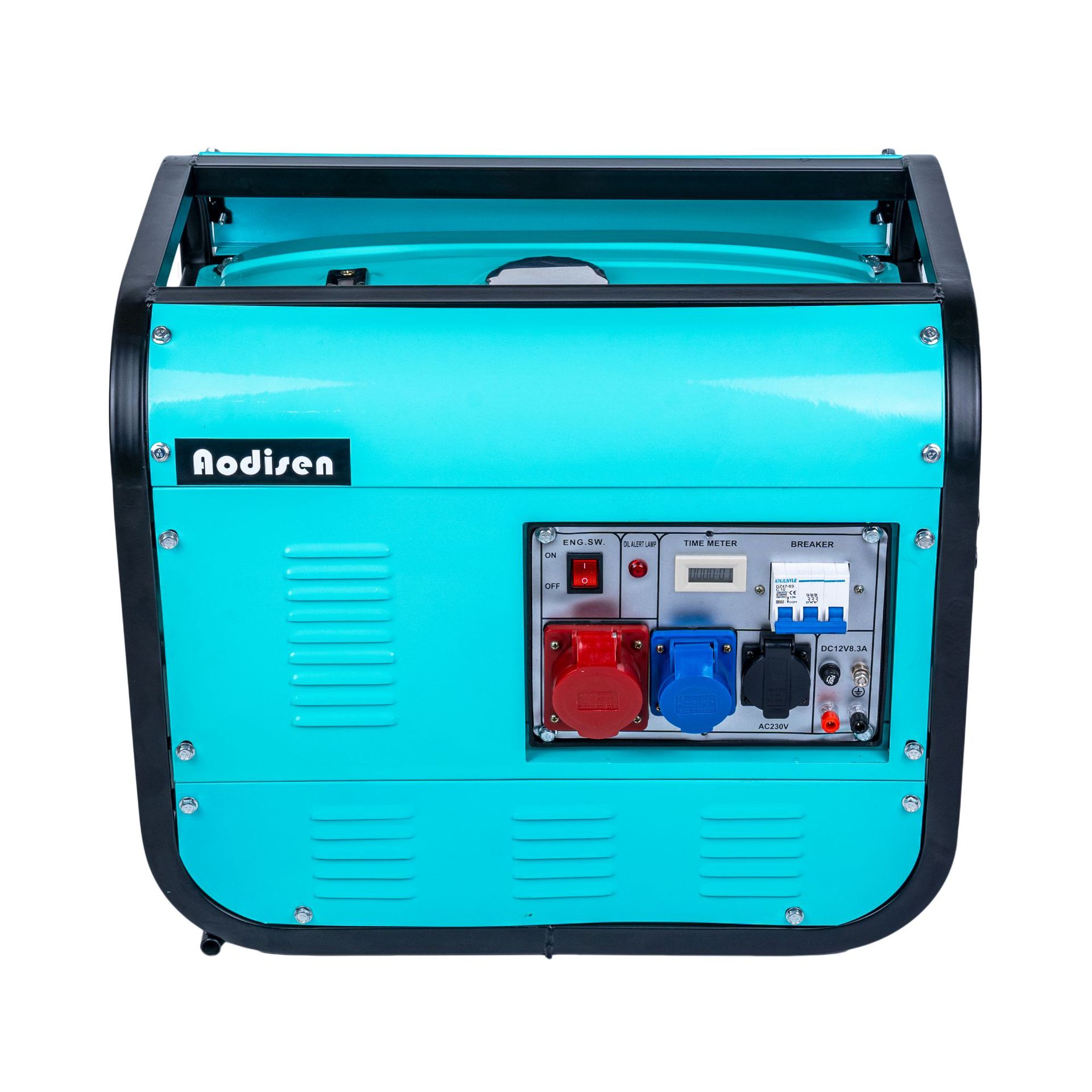 全包护板款2-5KW外贸批发家庭备用工地施工摆摊露营汽油发电机