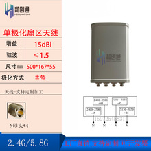 2.4G/5.8G�p�l�p�O���ȅ^�����쾀15DB 4�ӿ�H2458DSVH4N15