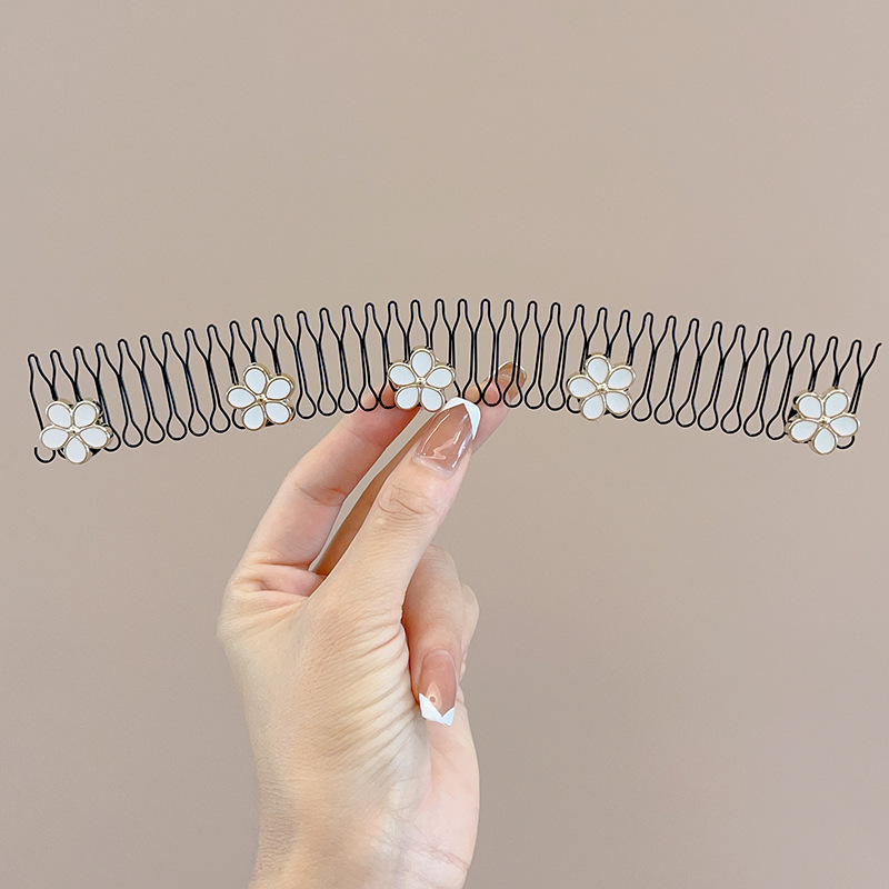 Cabello de la parte posterior de la cabeza de los niños, artefacto de acabado de cabello roto, peine de cabello tirado de pelo, peine de cabello roto, horquilla invisible, diadema, tocado