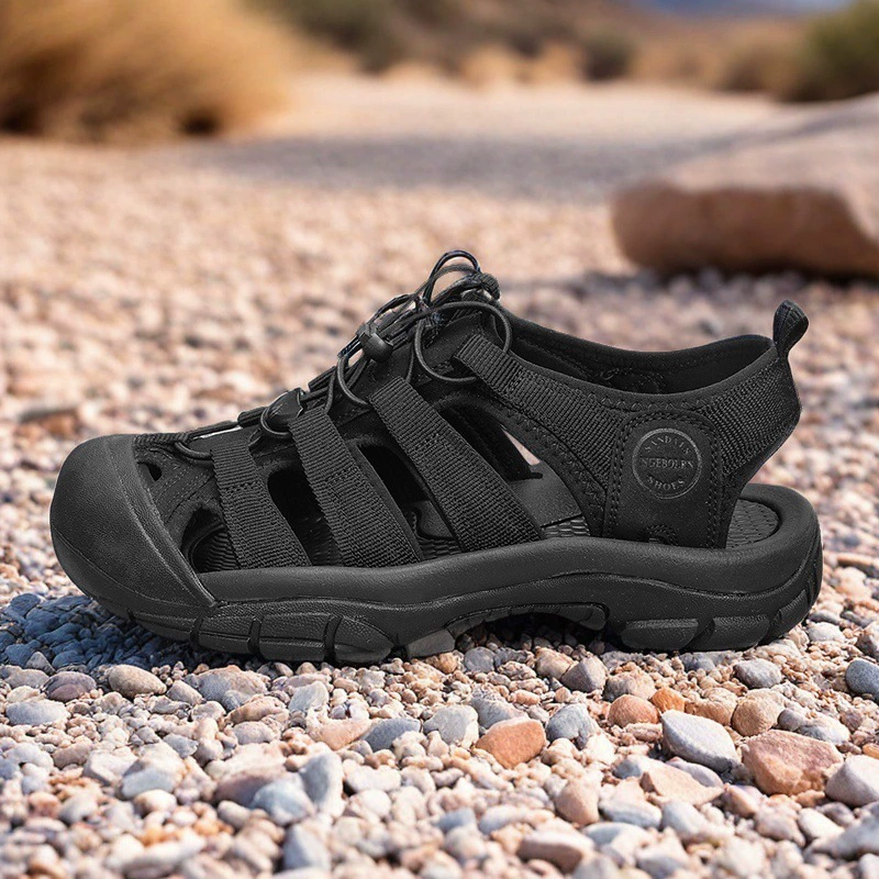 Сандалии мужские Baotou пляжная обувь женские летние туфли для прогулок по реке полые дышащие уличные спортивные туфли для прогулок