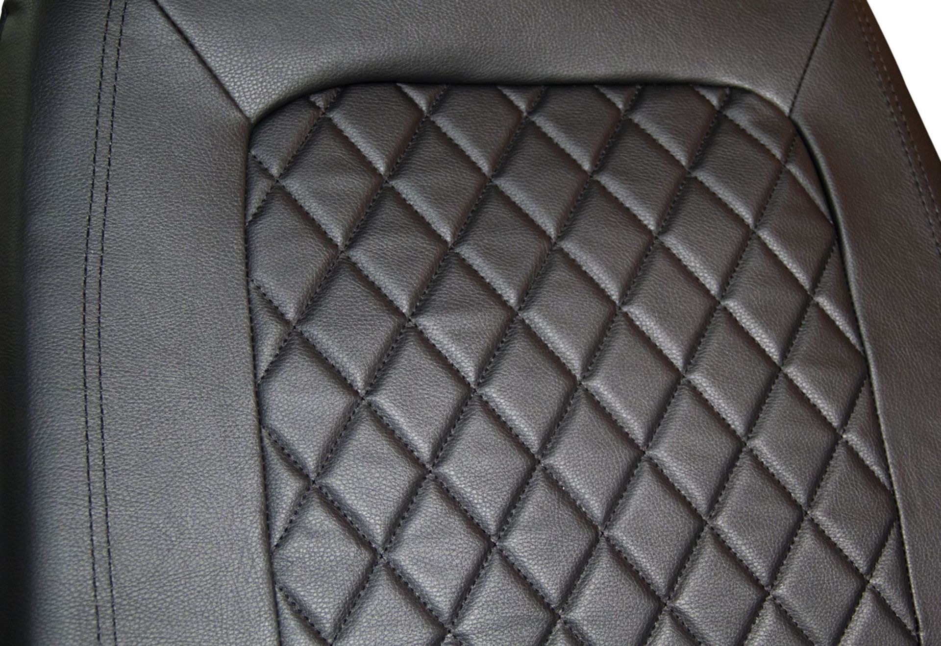 New cross-border single-line diamond pattern PU leather universal car seat cover for Amazon, Temu, Mercado Libre, Mexico