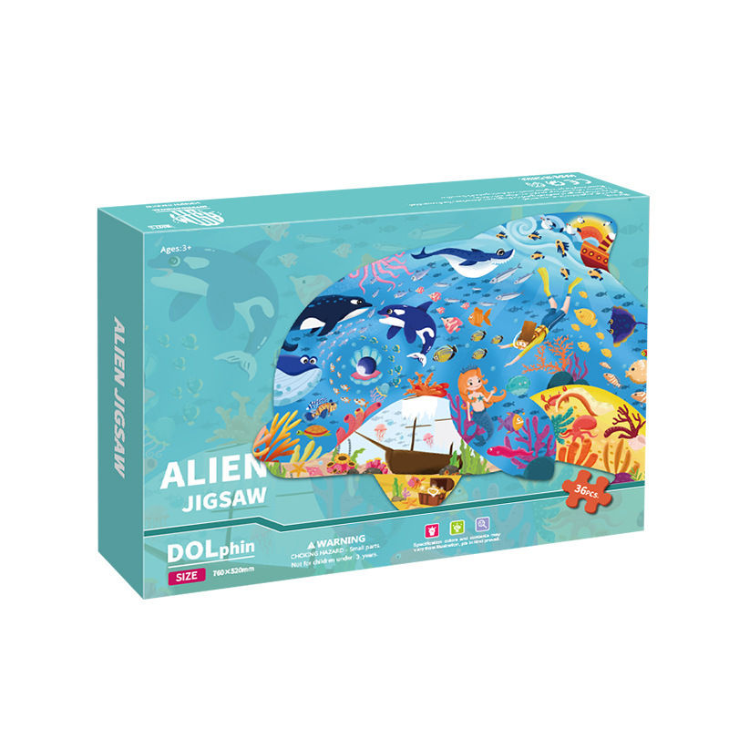 100 rompecabezas de papel avanzado educación temprana rompecabezas grande para niños diversión dinosaurio rompecabezas jardín de infantes al por mayor