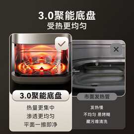 小熊空气炸锅QZG-E20V7家用可视大容量烤箱双加热一体多功能6.2L