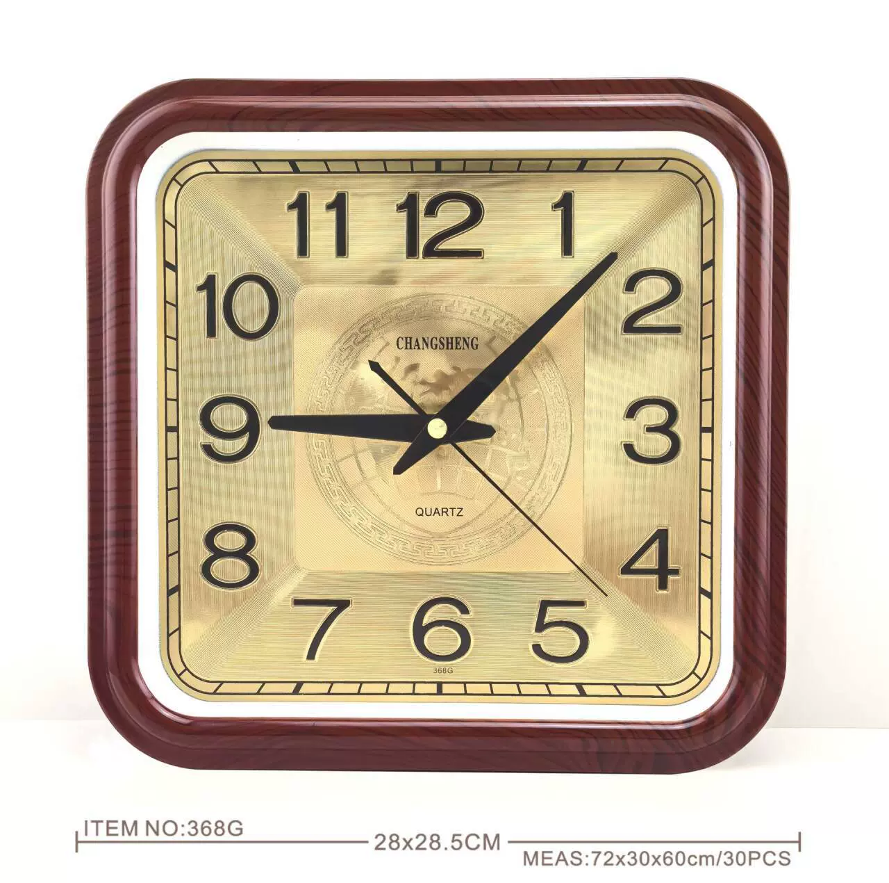 热卖12英寸创意现代轻奢北欧钟表客厅挂钟、壁钟、贴墙钟工厂批发