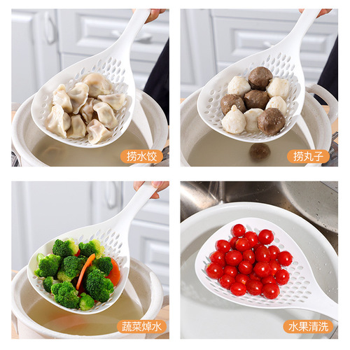 Japanese-style noodle colander household kitchen long-handled dumpling egg artifact filter screen high temperature resistant large ladle
