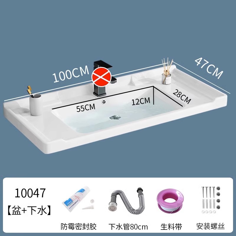 lavabo semi-incrustado cerámica en una sola bañera gabinete de baño comercio exterior lavabo lavabo lavabo lavabo