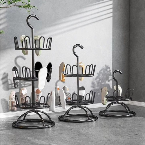 Balcony shoe drying rack, floor-standing shoe drying artifact, outdoor sandal shoe rack, multi-layer shoe rack, iron simple slipper rack